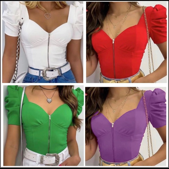 Fashion Nova Tops - Women’s Zipper T-Shirts